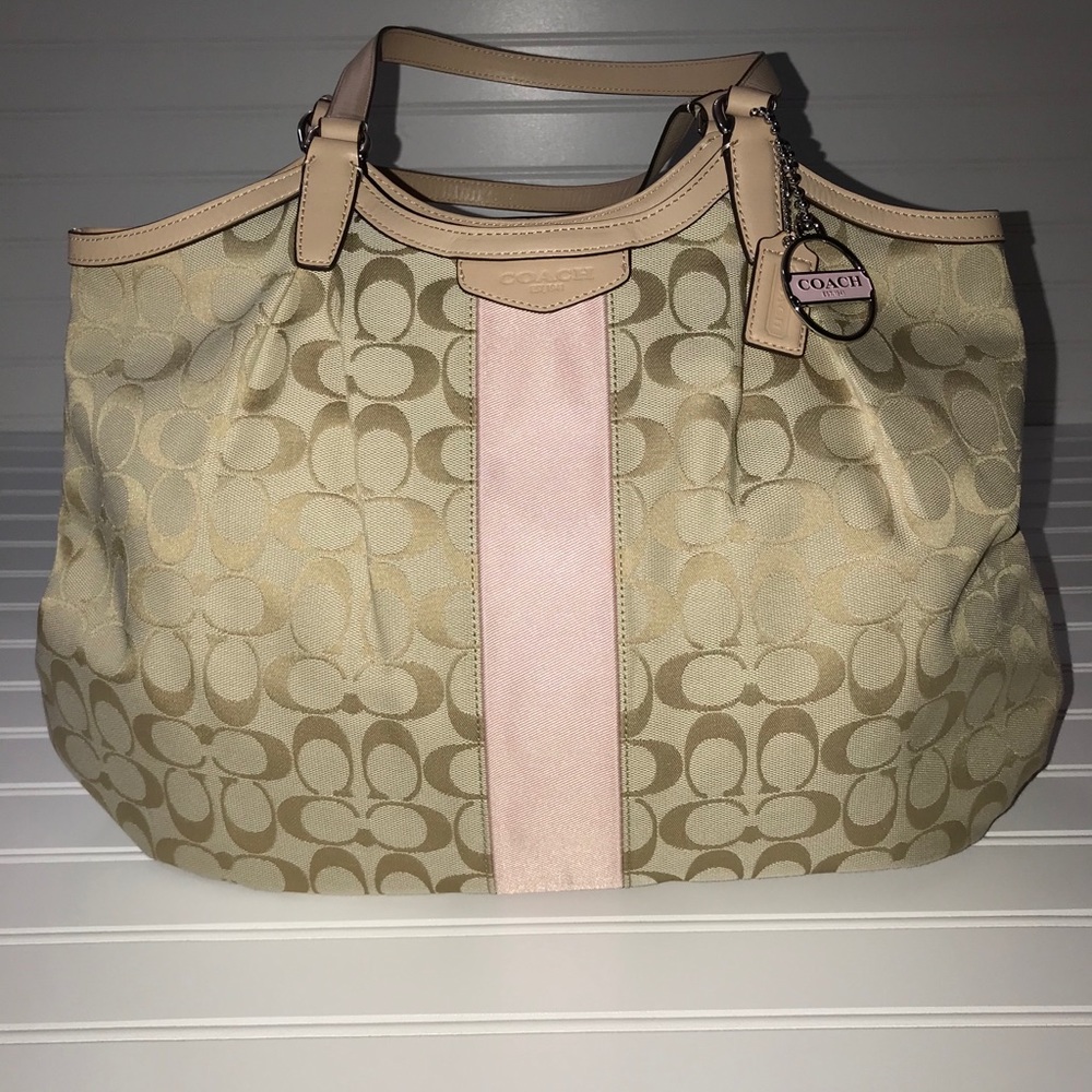 Coach Stripe handbag